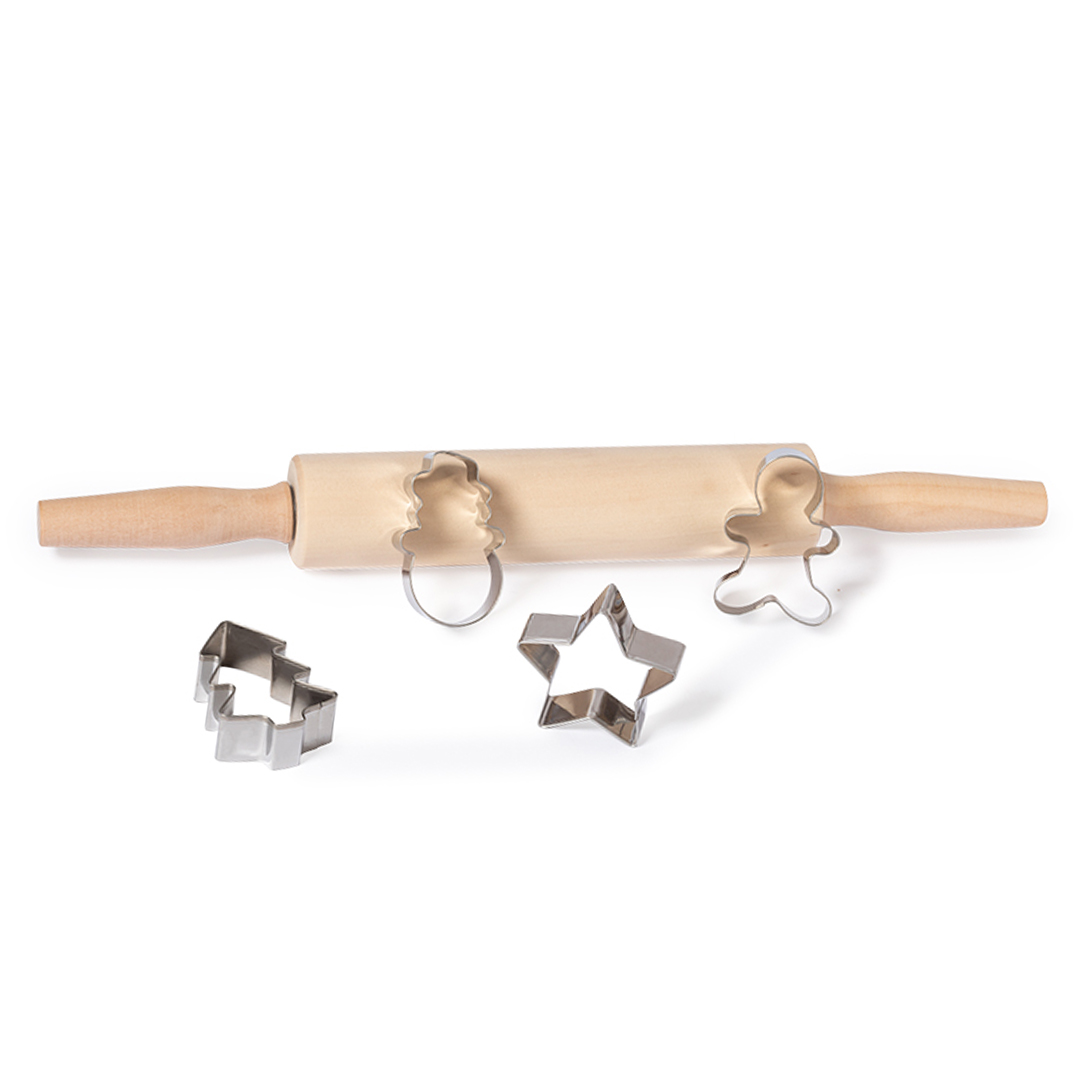 Set de respostería personalizado Ibergrin navideño con moldes de acero inoxidable