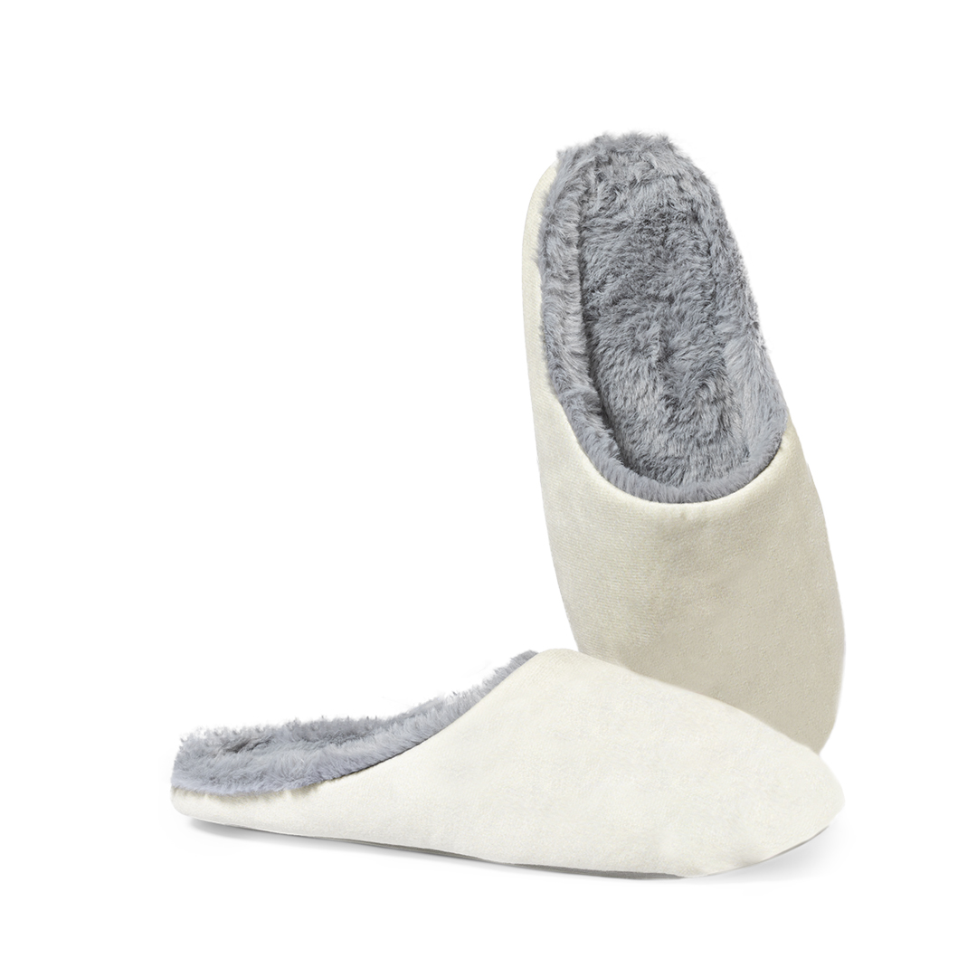 Zapatillas personalizadas Coulter unisex de algodón con interior afelpado gris - Ropa y accesorios - Regalo Promocional Personalizado