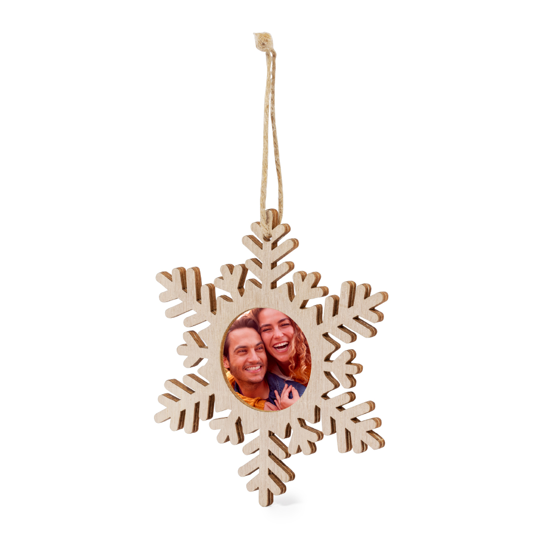 Adorno Portafotos Jorik navideño de madera con 3 diseños diferentes - Navidad - Regalo Promocional Personalizado - vista alternativa