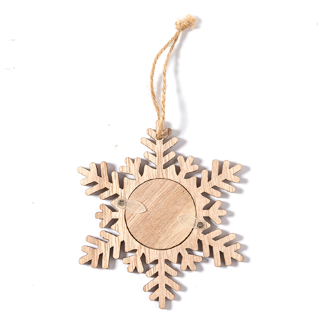 Adorno Portafotos Jorik navideño de madera con 3 diseños diferentes - Navidad - Regalo Promocional Personalizado - imagen 6