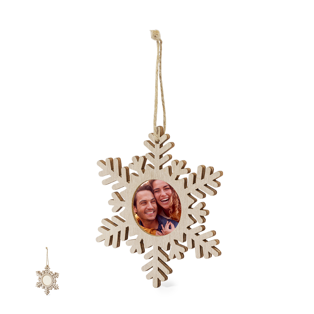 Adorno Portafotos Jorik navideño de madera con 3 diseños diferentes - Navidad - Regalo Promocional Personalizado