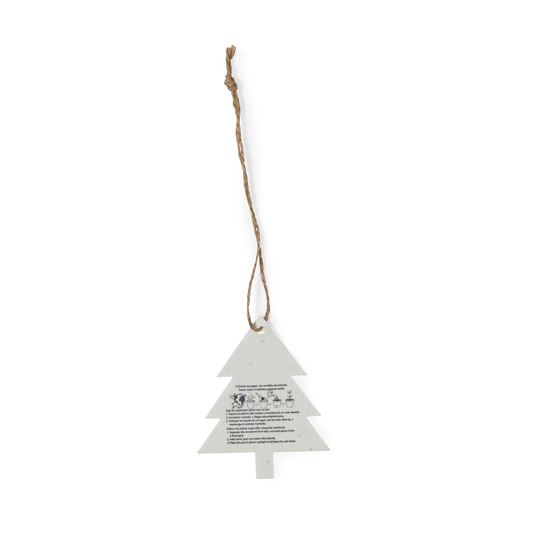Adorno Semillas Boster navideño y sostenible con semillas de petunia - Navidad - Regalo Promocional Personalizado - imagen 4