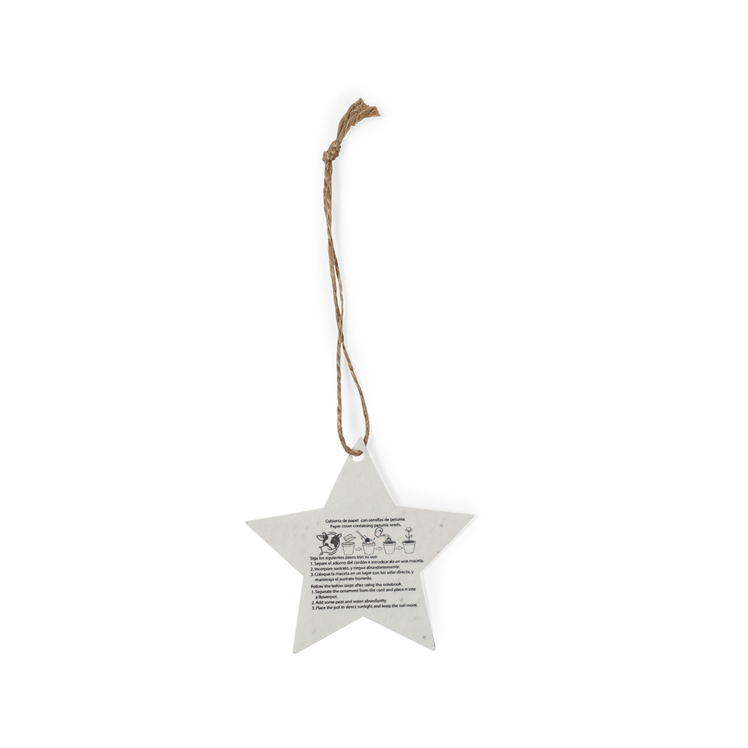 Adorno Semillas Boster navideño y sostenible con semillas de petunia - Navidad - Regalo Promocional Personalizado - imagen 5