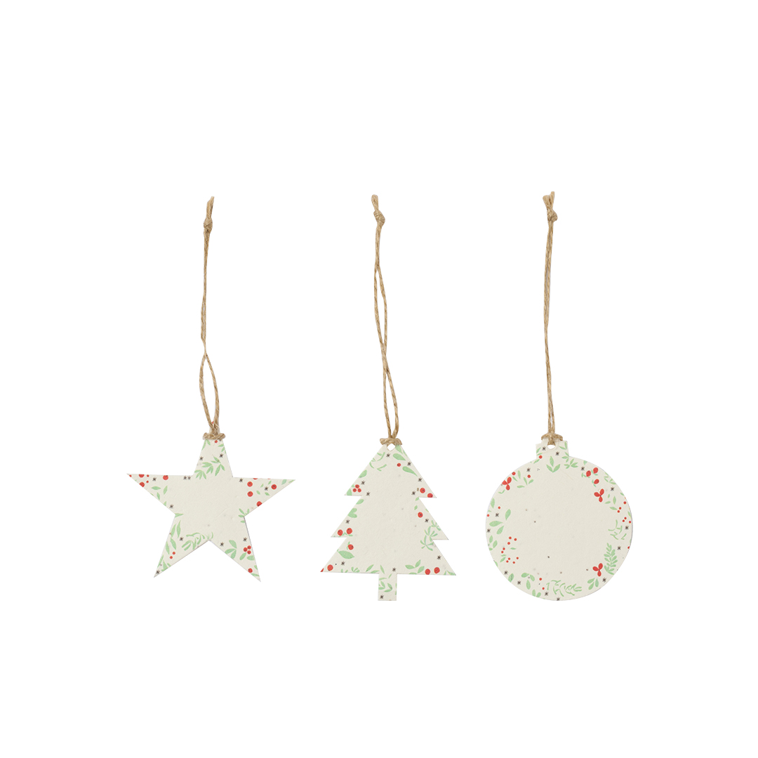 Adorno Semillas Boster navideño y sostenible con semillas de petunia - Navidad - Regalo Promocional Personalizado - imagen 6