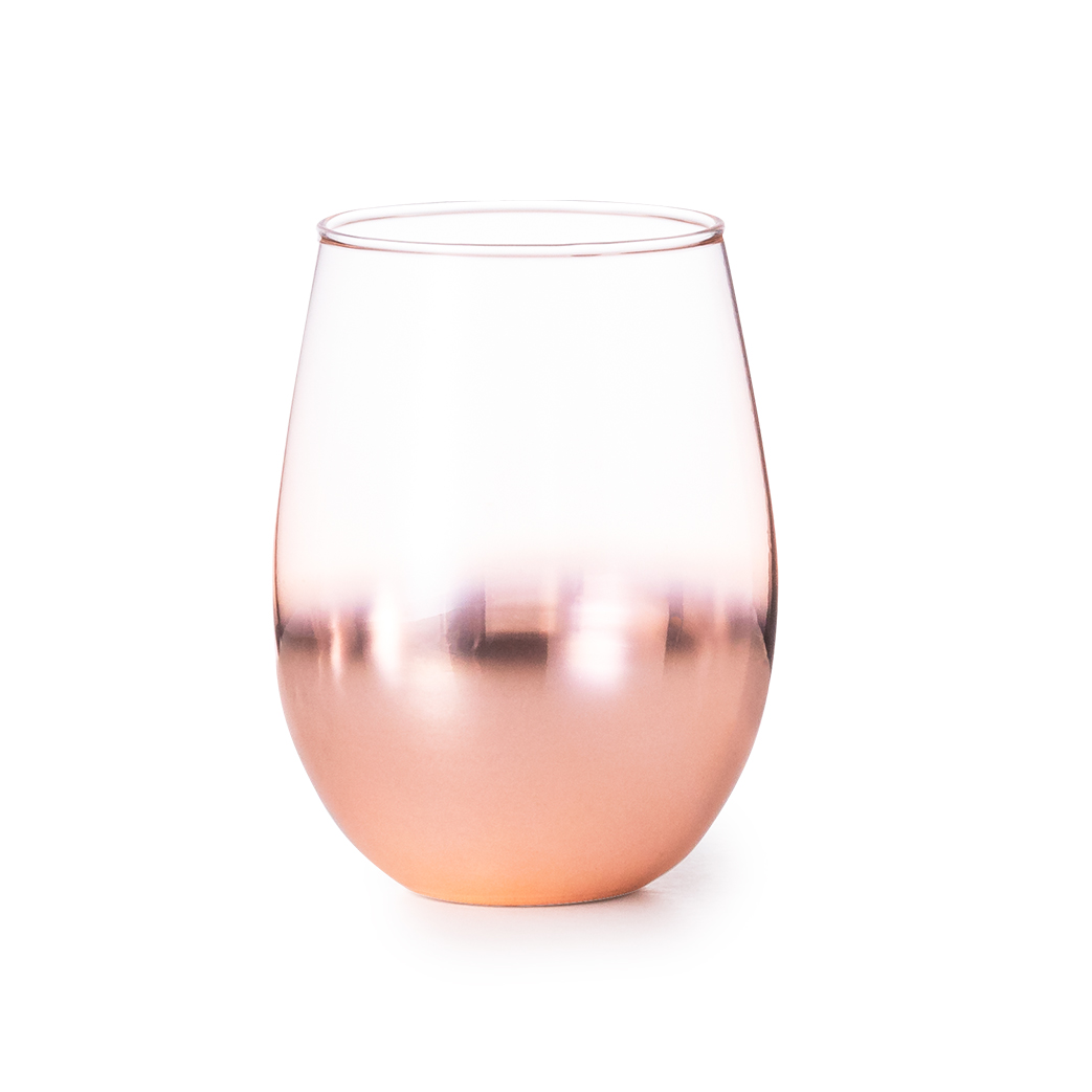 Set personalizado Prescot de vinos de cristal con recubrimiento rosado degradado - Packs de regalo personalizado - Regalo Promocional Personalizado - vista alternativa