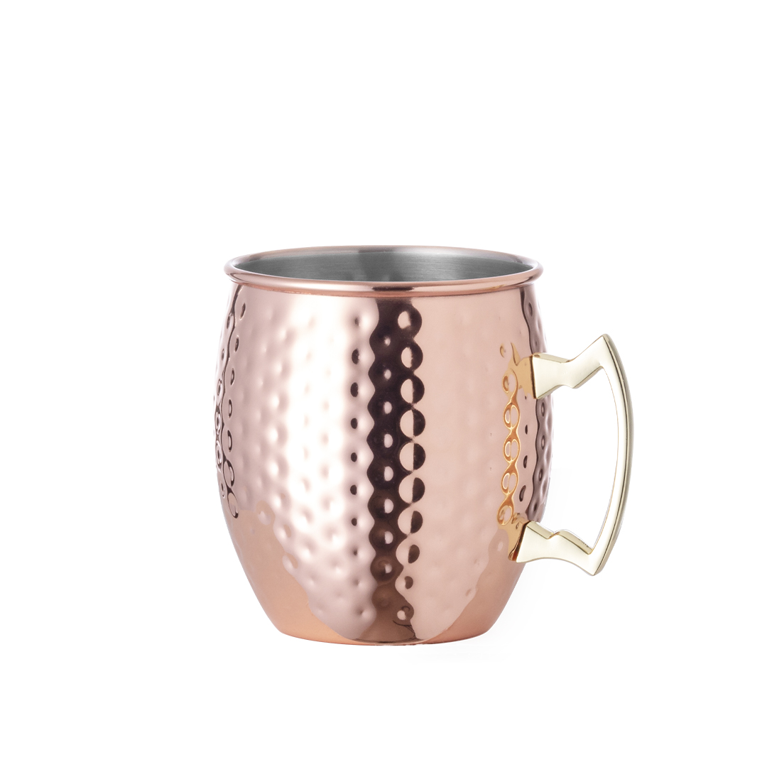 Taza de caro inox personalizada Indya de 500ml con recubrimiento de cobre - Tazas y vasos personalizados - Regalo Promocional Personalizado