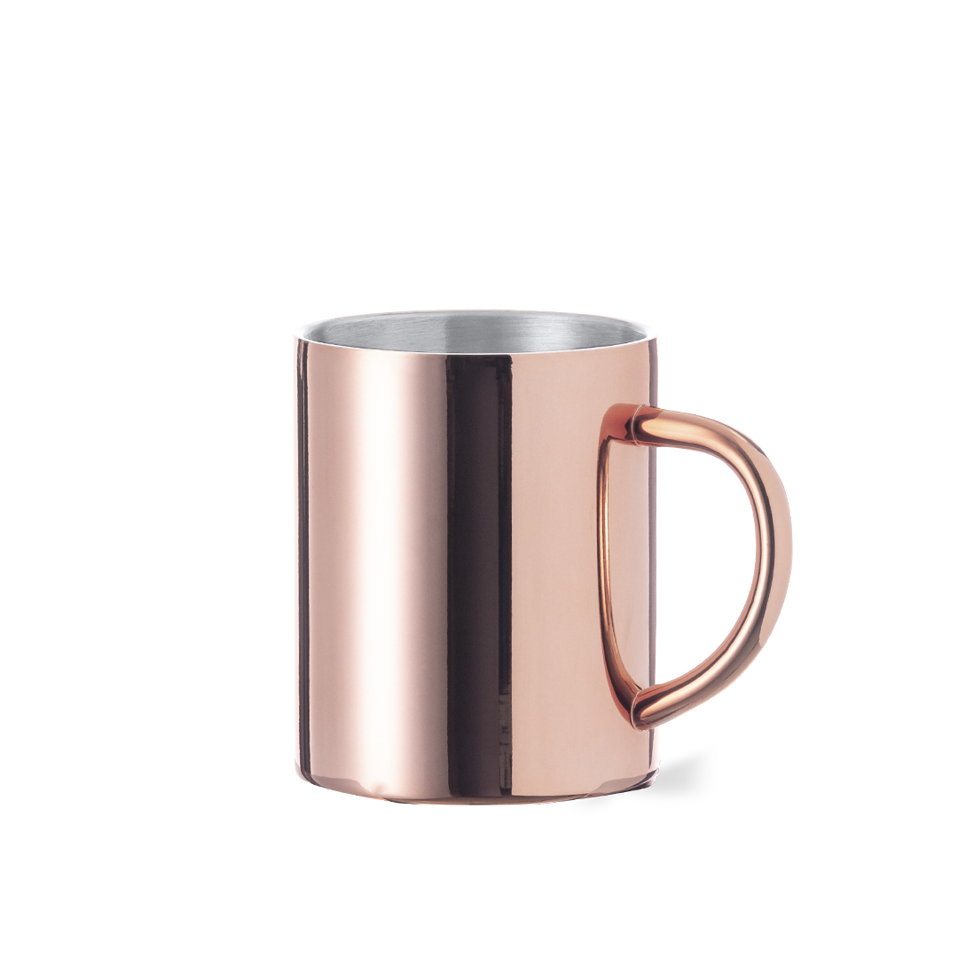 Taza de acero inox personalizada Belon de 280ml con recubrimiento de cobre - Tazas y vasos personalizados - Regalo Promocional Personalizado