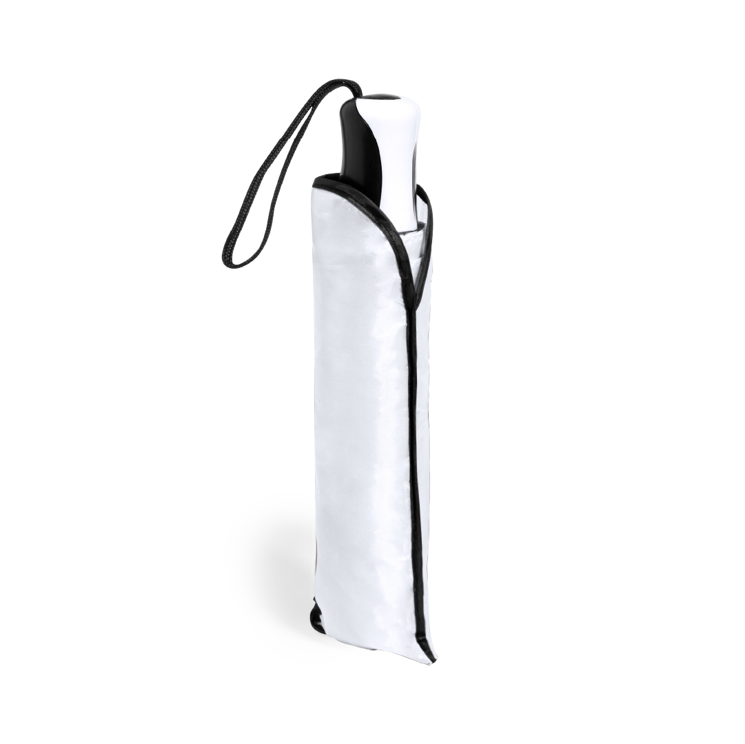 Paraguas plegable personalizado Sandy de poliéster con bolsa reciclada - Paraguas personalizados - Regalo Promocional Personalizado - vista alternativa