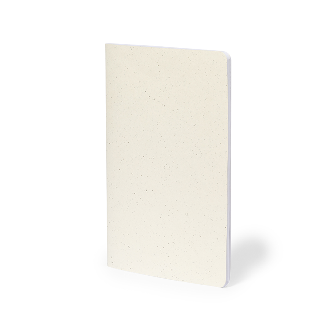 Libreta personalizada Kanlio de cartón reciclado con acabado cosido - Oficina - Regalo Promocional Personalizado