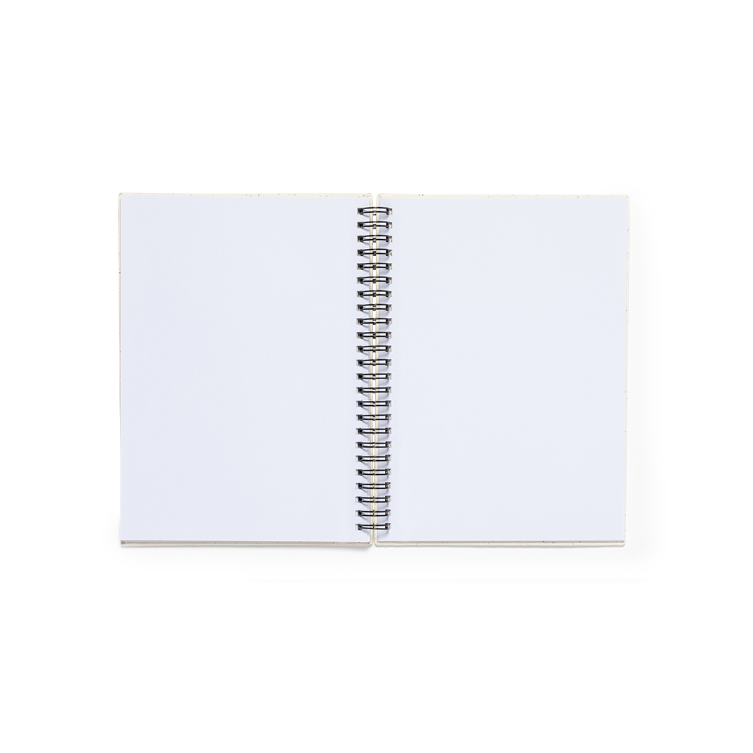 Libreta personalizada Hantiz A5 de cartón reciclado con hojas recicladas - Oficina - Regalo Promocional Personalizado - vista alternativa