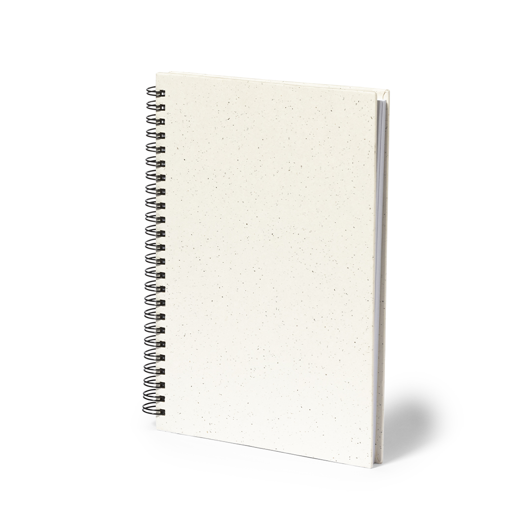 Libreta personalizada Hantiz A5 de cartón reciclado con hojas recicladas - Oficina - Regalo Promocional Personalizado