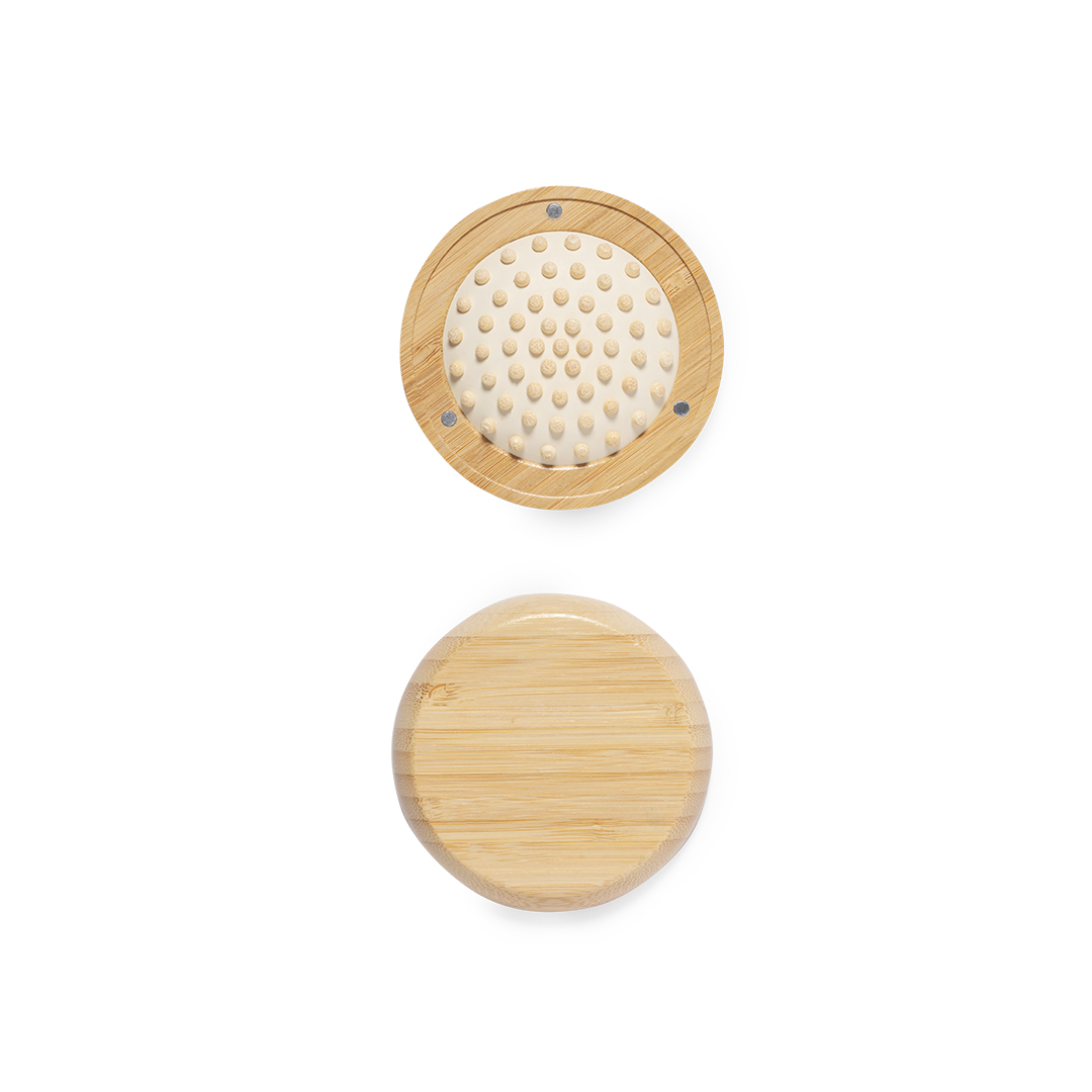 Cepillo con espejo personalizado Bonnie de bambú magnético compacto - Hogar - Regalo Promocional Personalizado - imagen 5