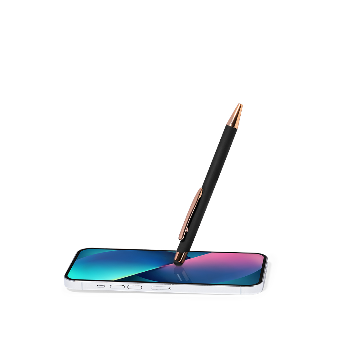 Bolígrafo puntero personalizado Taulf con tacto goma - Oficina - Regalo Promocional Personalizado - vista alternativa