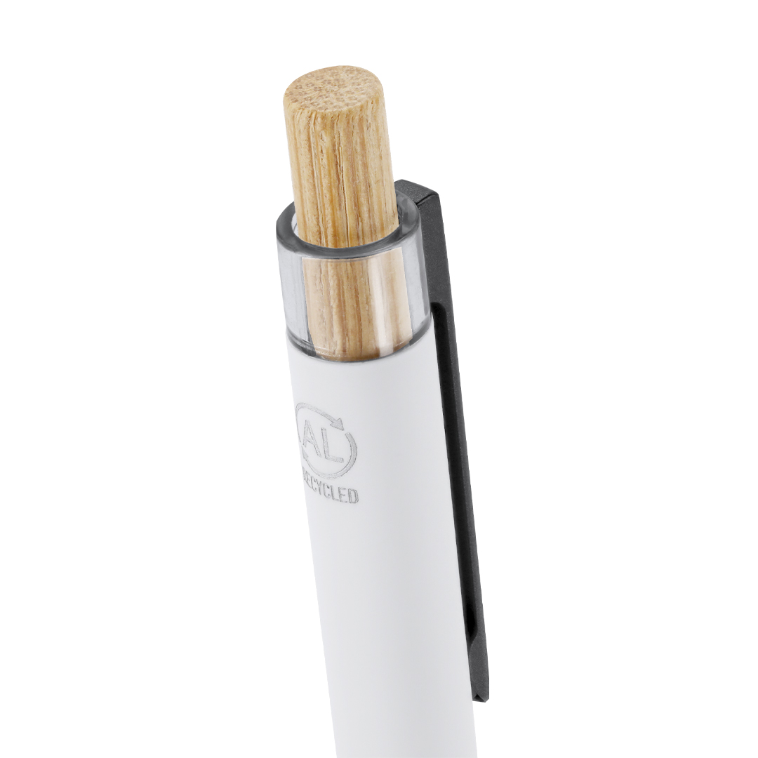 Bolígrafo personalizado Adam de aluminio reciclado con bambú - Oficina - Regalo Promocional Personalizado - imagen 3