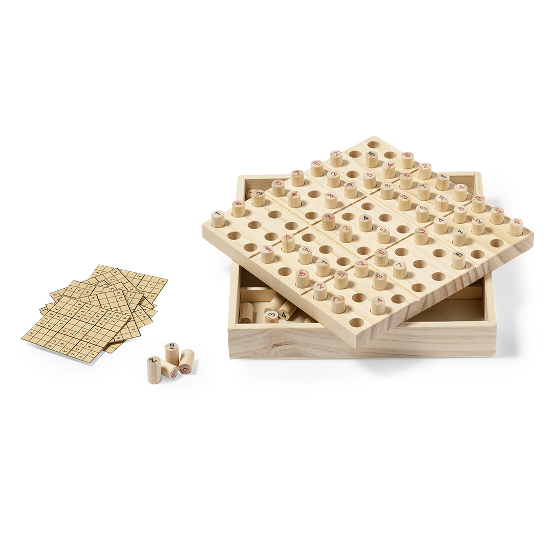 Juego de habilidad personalizado Sudoku de madera con 81 fichas numeradas - Niños y Juegos - Regalo Promocional Personalizado - vista alternativa