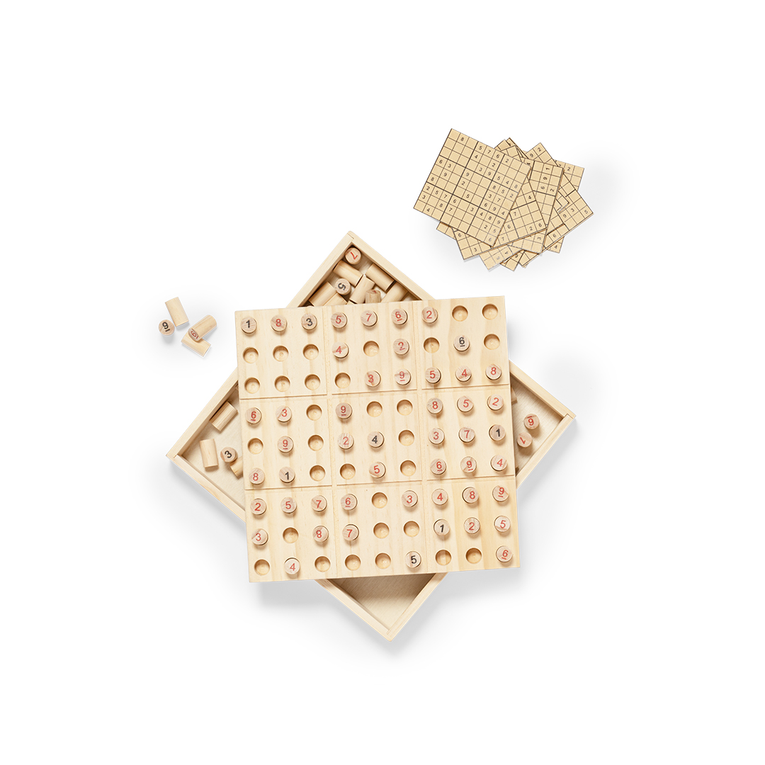 Juego de habilidad personalizado Sudoku de madera con 81 fichas numeradas - Niños y Juegos - Regalo Promocional Personalizado - imagen 3