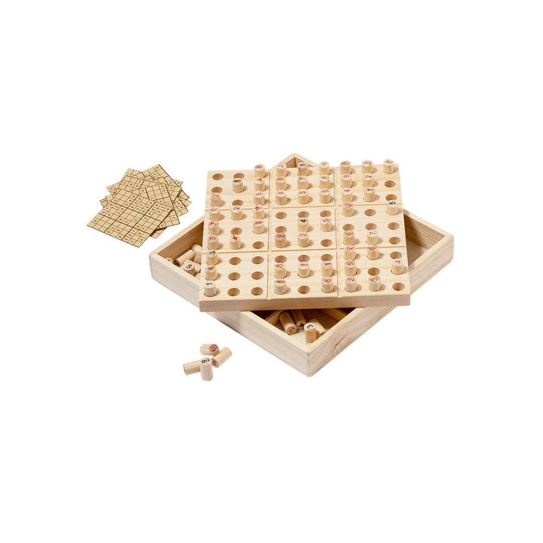 Juego de habilidad personalizado Sudoku de madera con 81 fichas numeradas - Niños y Juegos - Regalo Promocional Personalizado - imagen 4