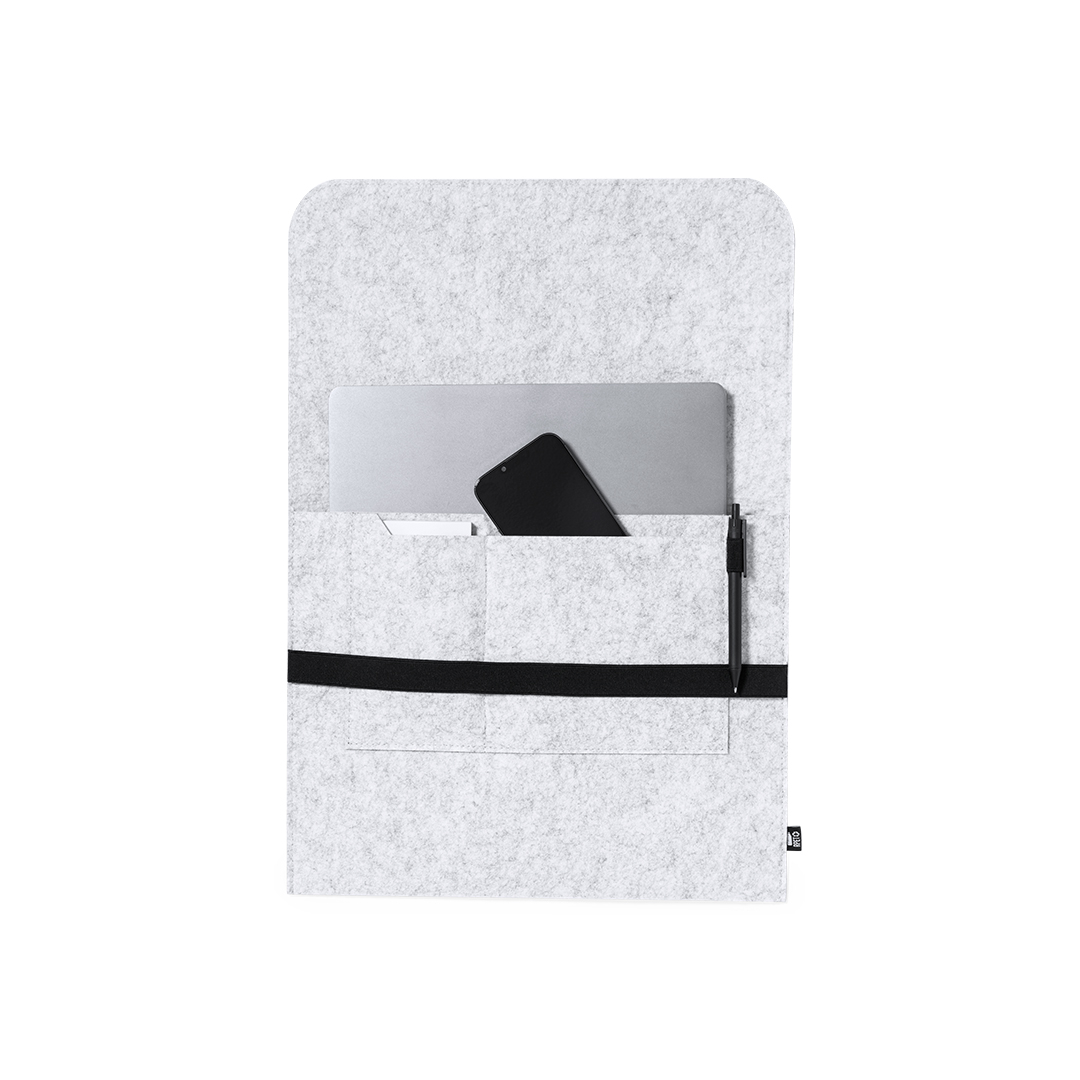 Funda para portátil personalizada Riley de fieltro RPET con goma