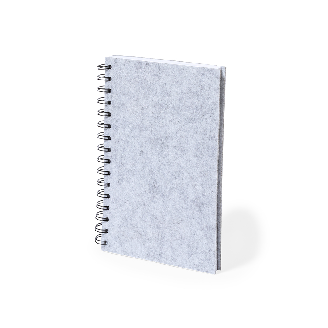 Libreta personalizada Fionap de fieltro RPET reciclado