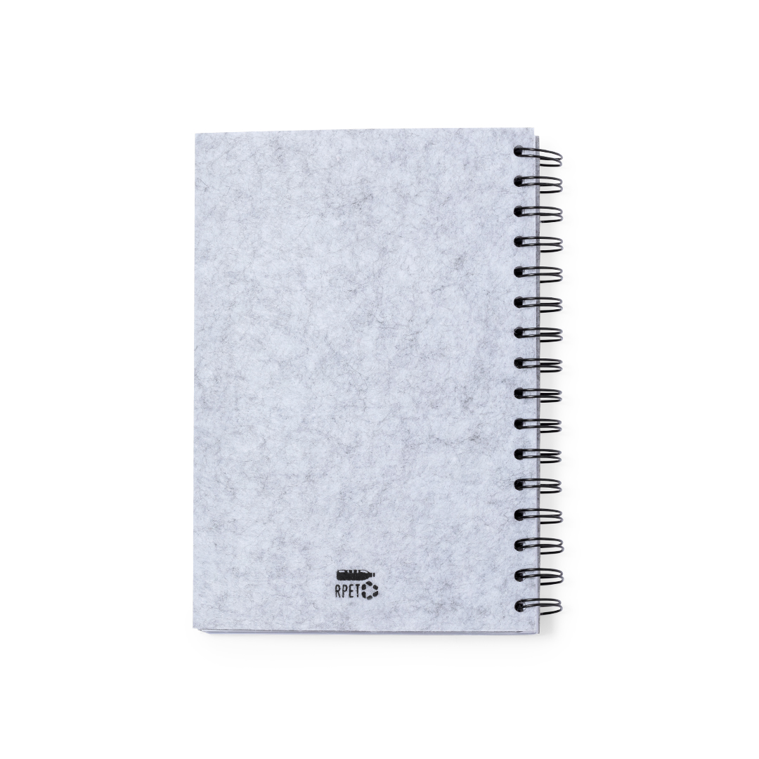 Libreta personalizada Fionap de fieltro RPET reciclado - Oficina - Regalo Promocional Personalizado - imagen 3