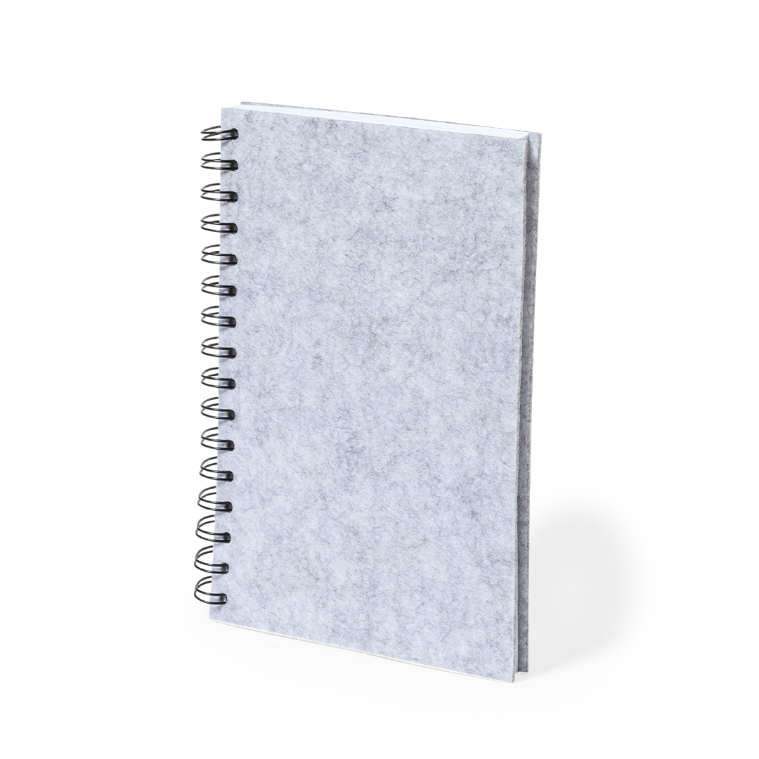 Libreta personalizada Fionap de fieltro RPET reciclado - Oficina - Regalo Promocional Personalizado