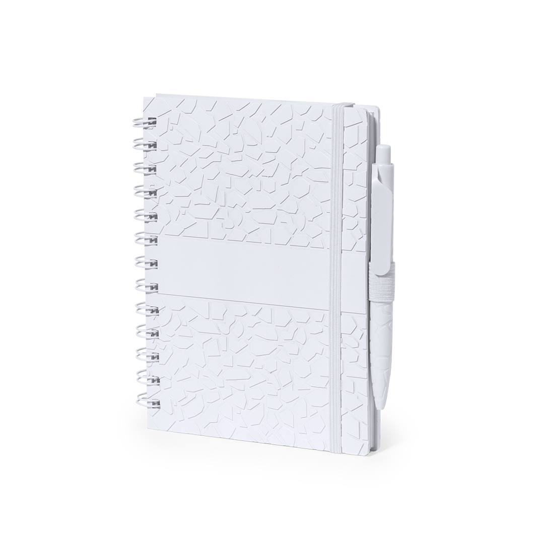 Libreta personalizada Amber set con bolígrafo de extractos de piedra - Set de escritura personalizados - Regalo Promocional Personalizado - vista alternativa