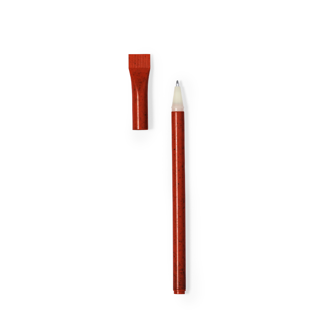 Bolígrafo personalizado Lileo de caña de trigo con capucha original