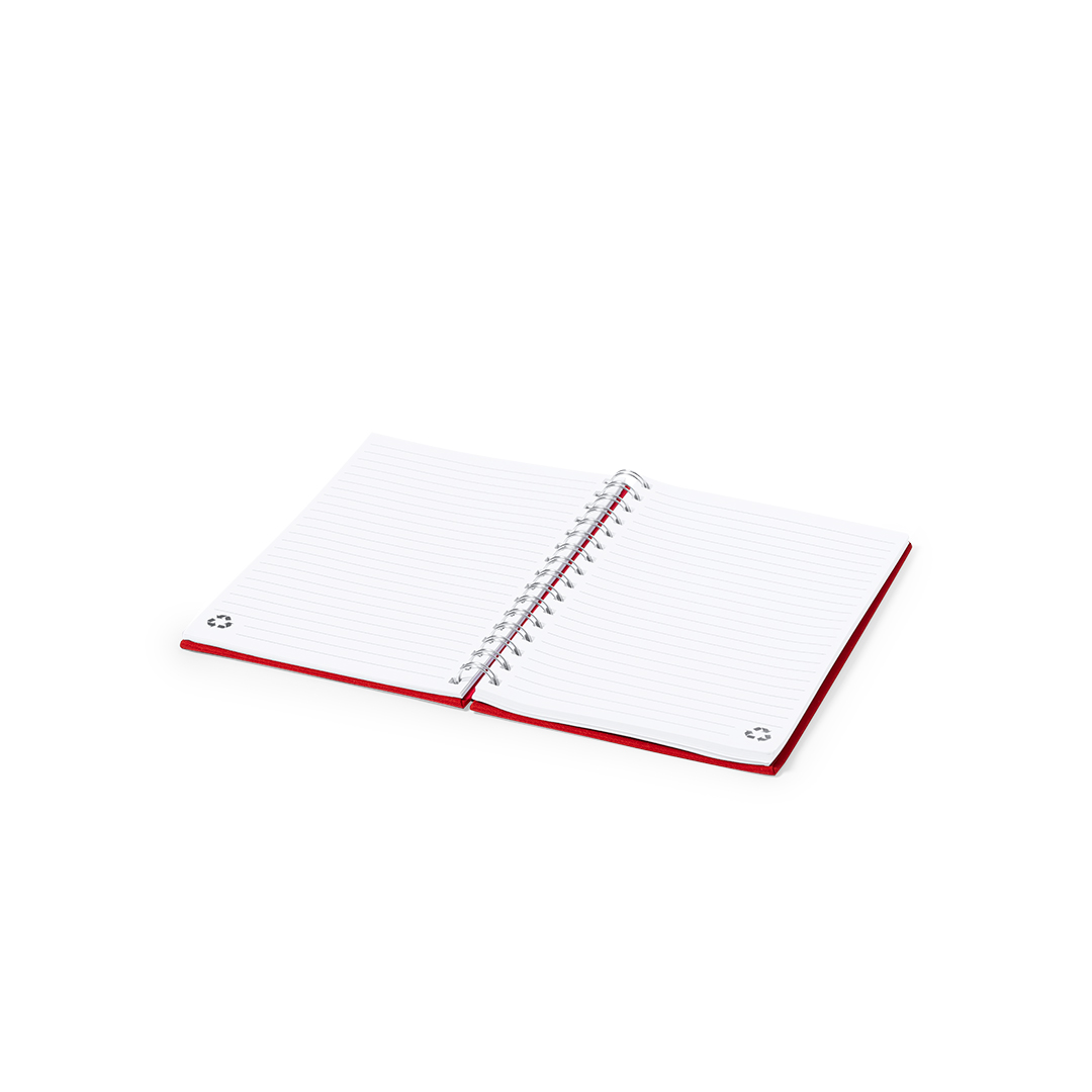 Libreta personalizada Kimberly A5 de RPET con hojas recicladas