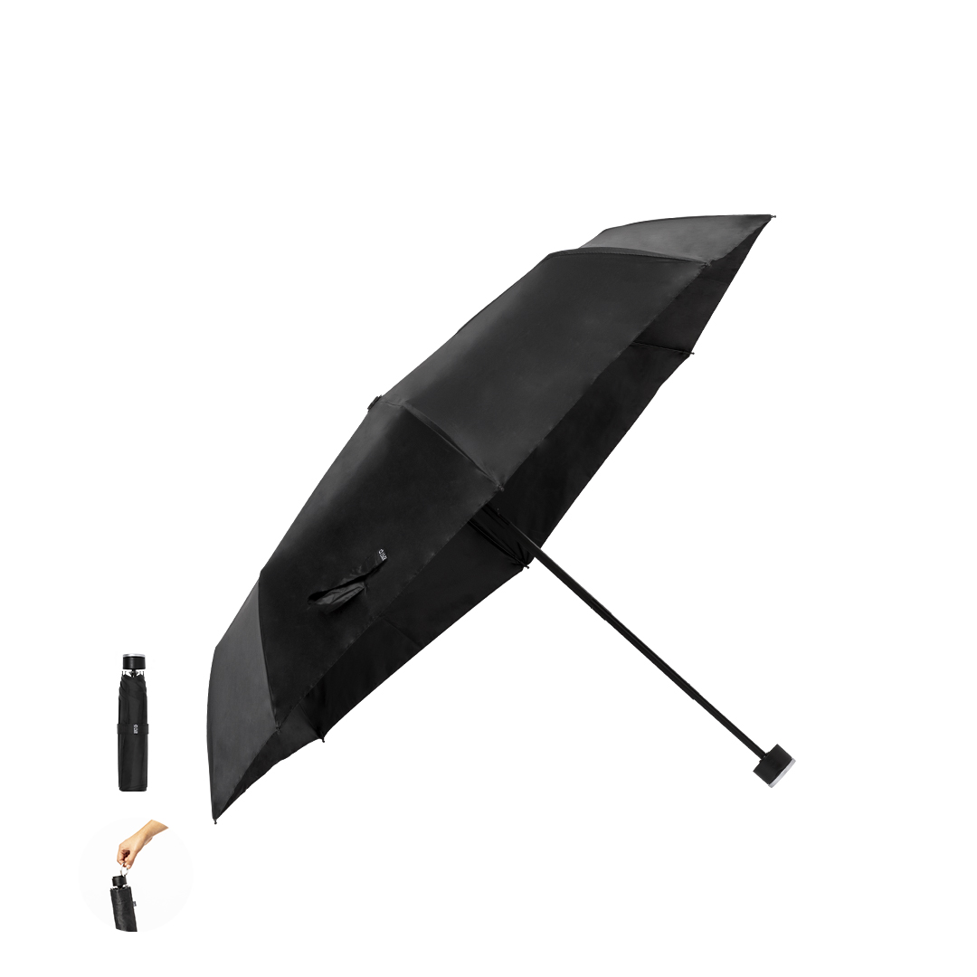 Paraguas plegable personalizado Claris de RPET con asa metálica - Paraguas personalizados - Regalo Promocional Personalizado