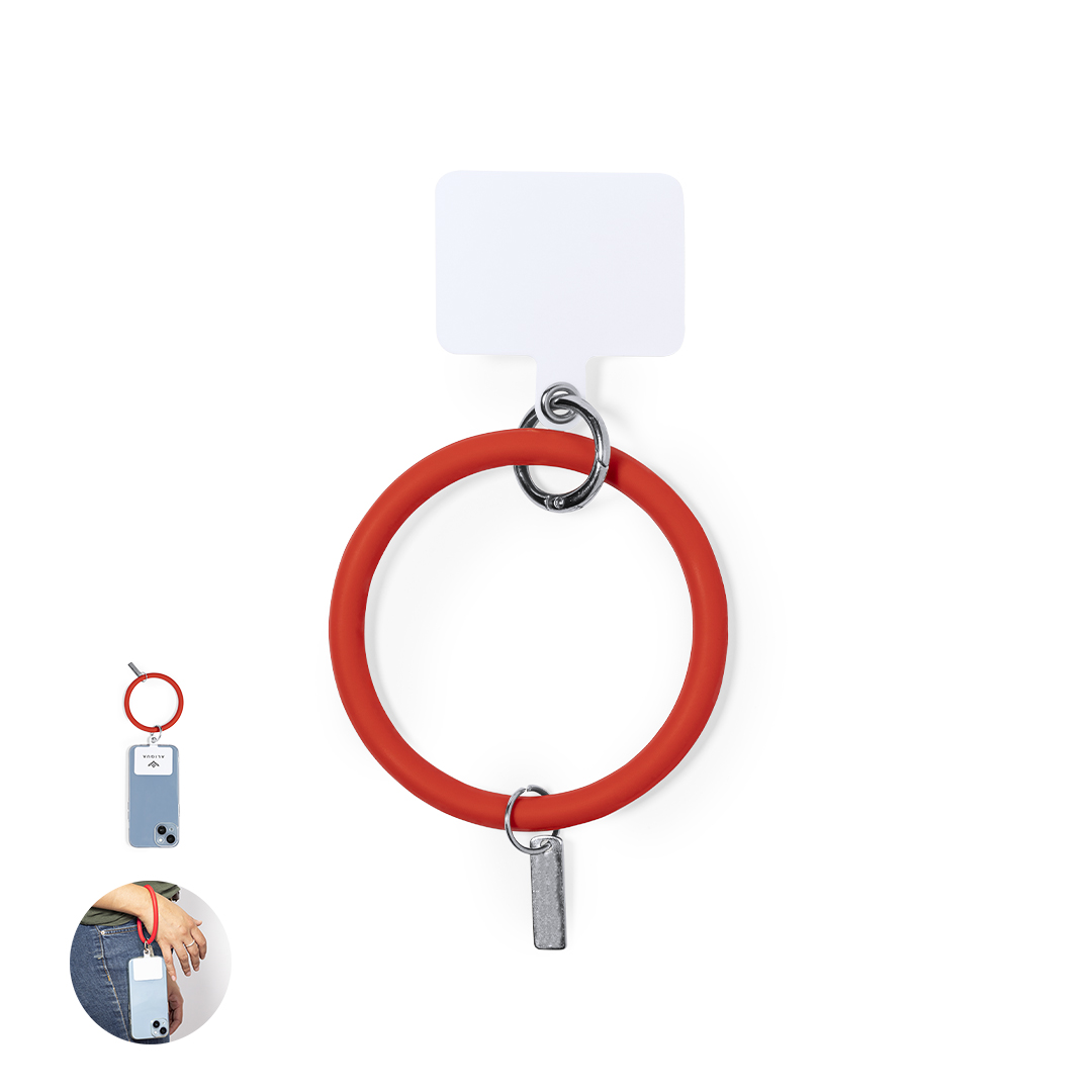 Pulsera soporte personalizada Naomi de silicona flexible para smartphones - Tecnología - Regalo Promocional Personalizado