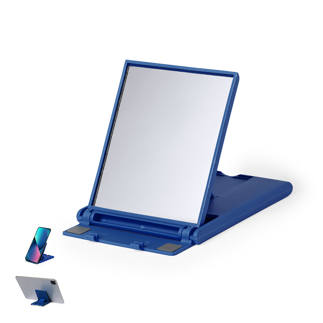 Soporte personalizado Angie con espejo para smartphone y tablet de ABS - Tecnología - Regalo Promocional Personalizado