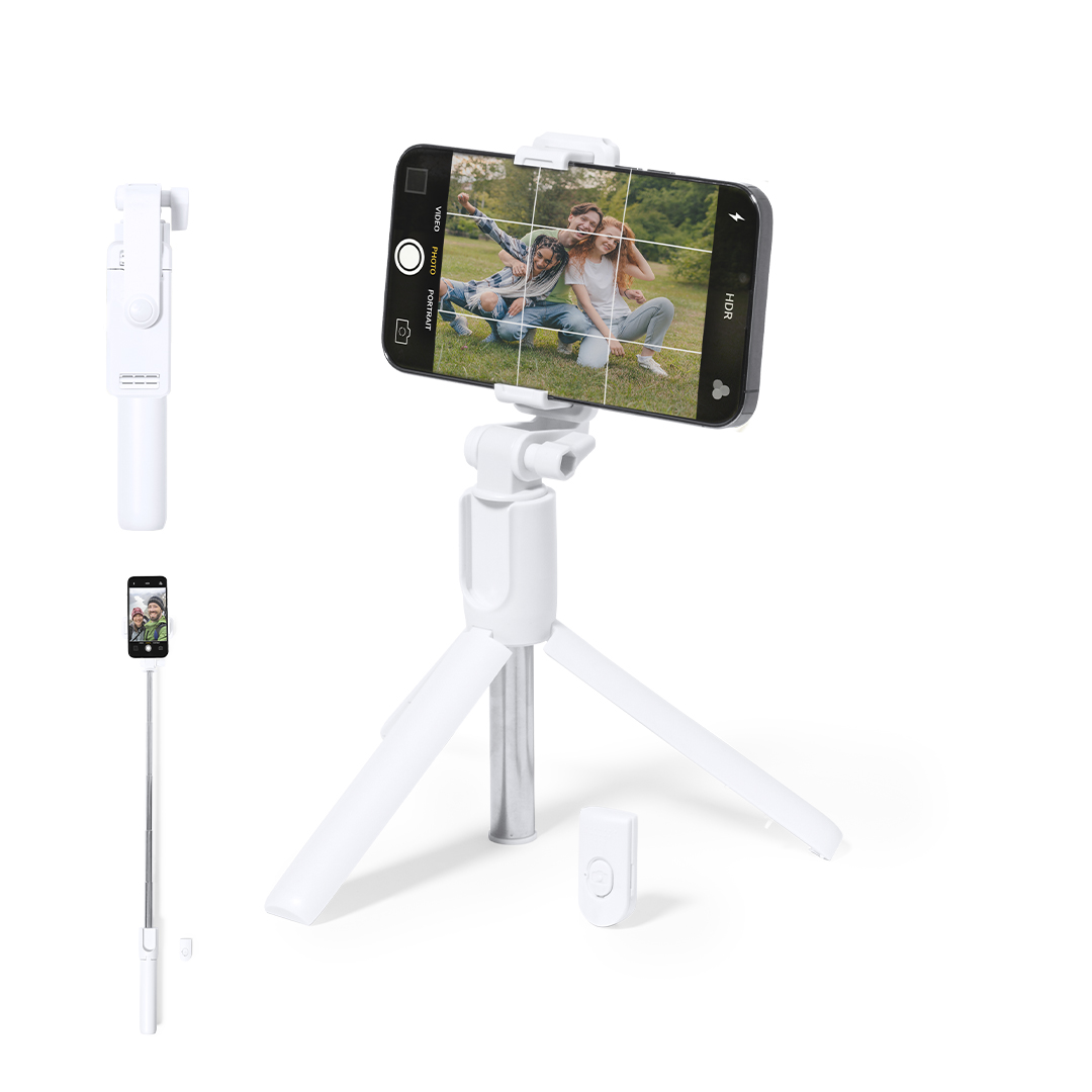 Trípode fotográfico personalizado Merylin de acero inox para smartphones - Tecnología - Regalo Promocional Personalizado