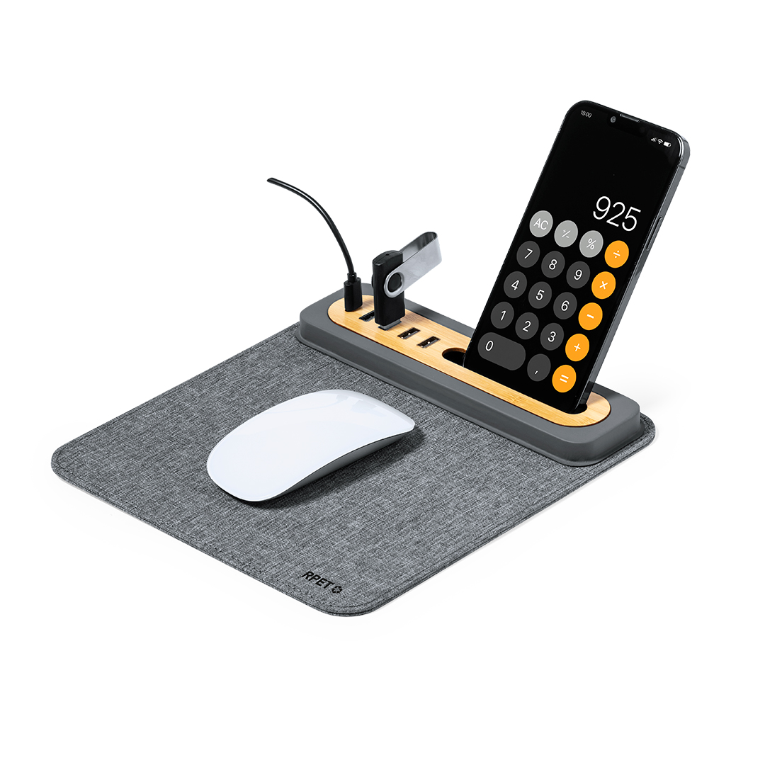 Alfombrilla multifunción Craig RPET bambú - Tecnología - Regalo Promocional Personalizado - vista alternativa