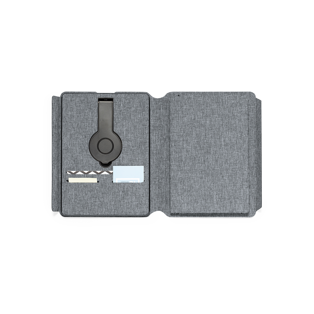 Bloc personalizado Multifunción Morrison en RPET con cargador dual y batería 5000mAh - Tecnología - Regalo Promocional Personalizado - imagen 3