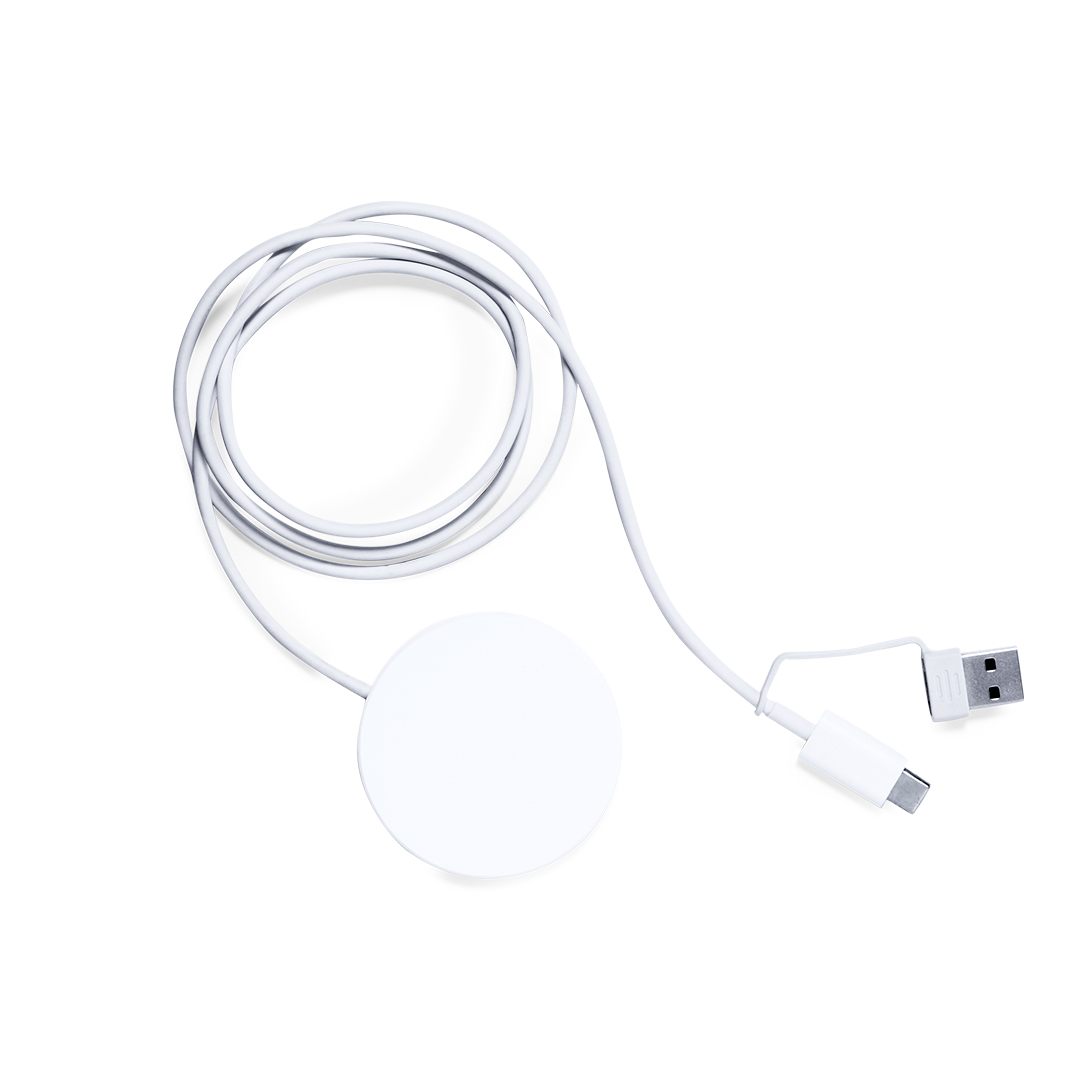Cargador personalizado Andrew inalámbrico 15W transparente con Magsafe - Tecnología - Regalo Promocional Personalizado - imagen 3