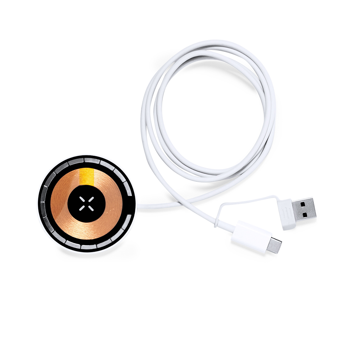 Cargador personalizado Andrew inalámbrico 15W transparente con Magsafe - Tecnología - Regalo Promocional Personalizado - imagen 4