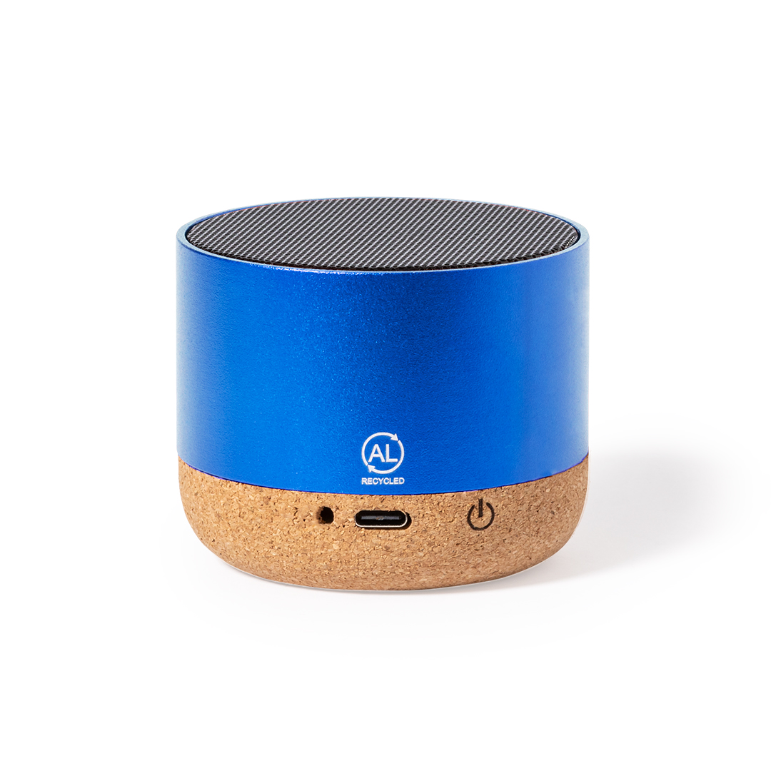 Altavoz Moore aluminio reciclado con base corcho - Tecnología - Regalo Promocional Personalizado - imagen 5