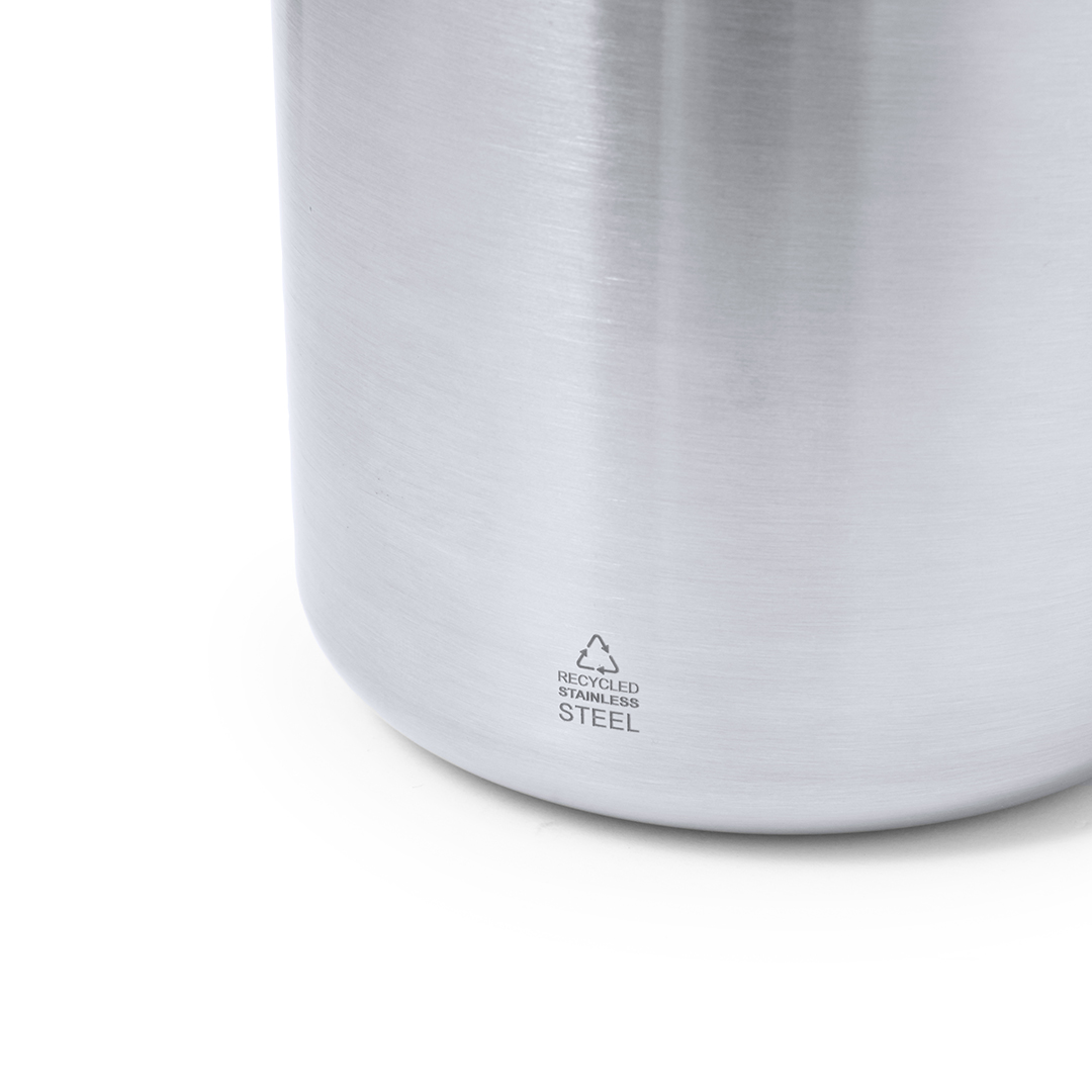 Taza térmica personalizada Claire de acero inox reciclado con bambú de 330ml - Tazas y vasos personalizados - Regalo Promocional Personalizado - vista alternativa