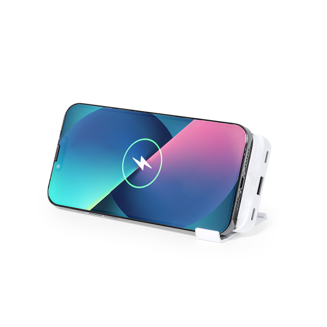 Power Bank personalizada Barry de 5000mAh carga inalámbrica 15W soporte - Tecnología - Regalo Promocional Personalizado - vista alternativa
