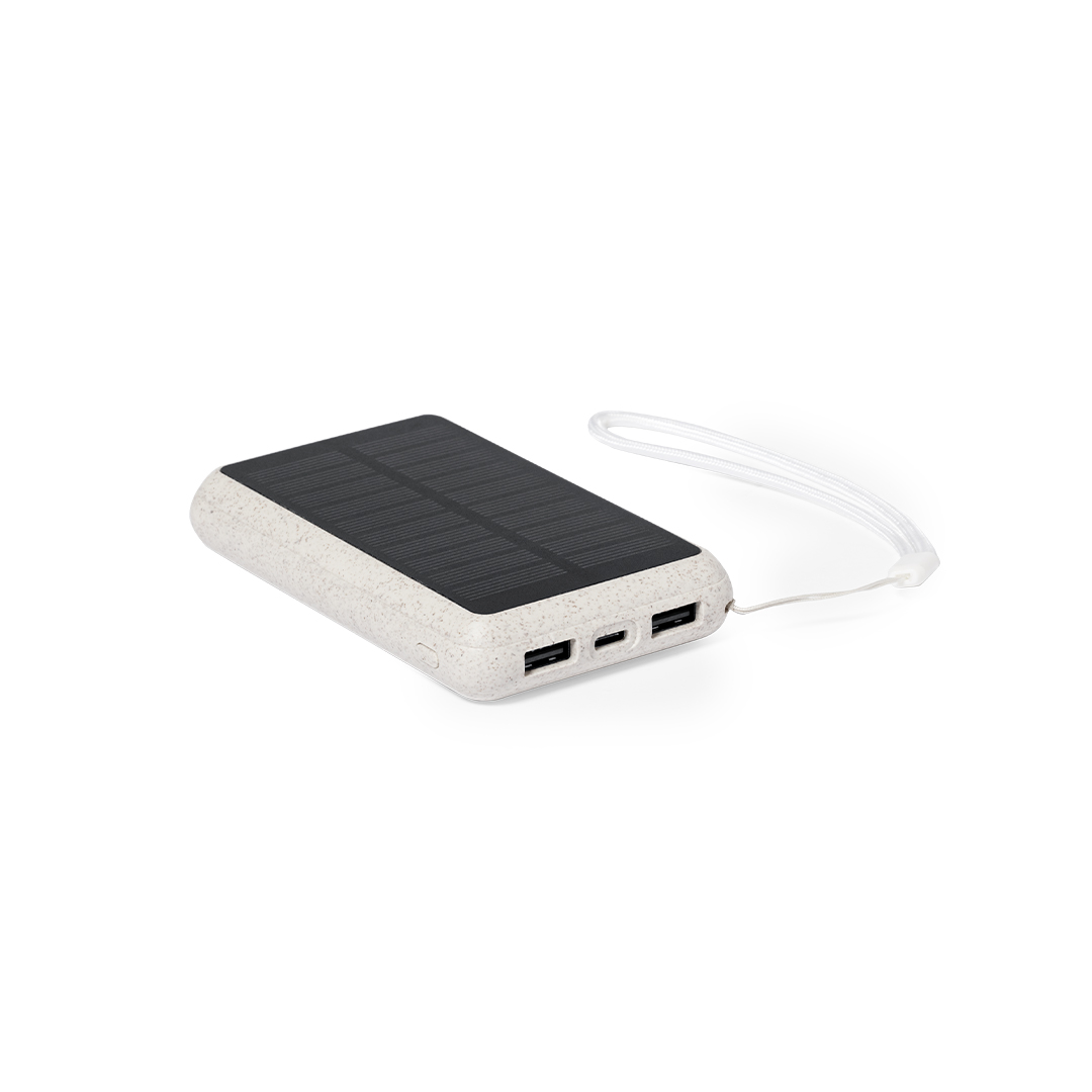 Power Bank personalizada Dawson solar de fibra de trigo de 5000mAh