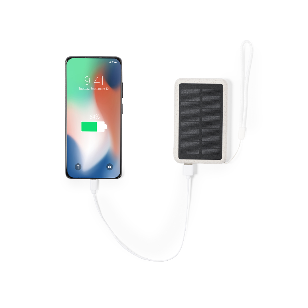 Power Bank personalizada Dawson solar de fibra de trigo de 5000mAh - Tecnología - Regalo Promocional Personalizado - imagen 5