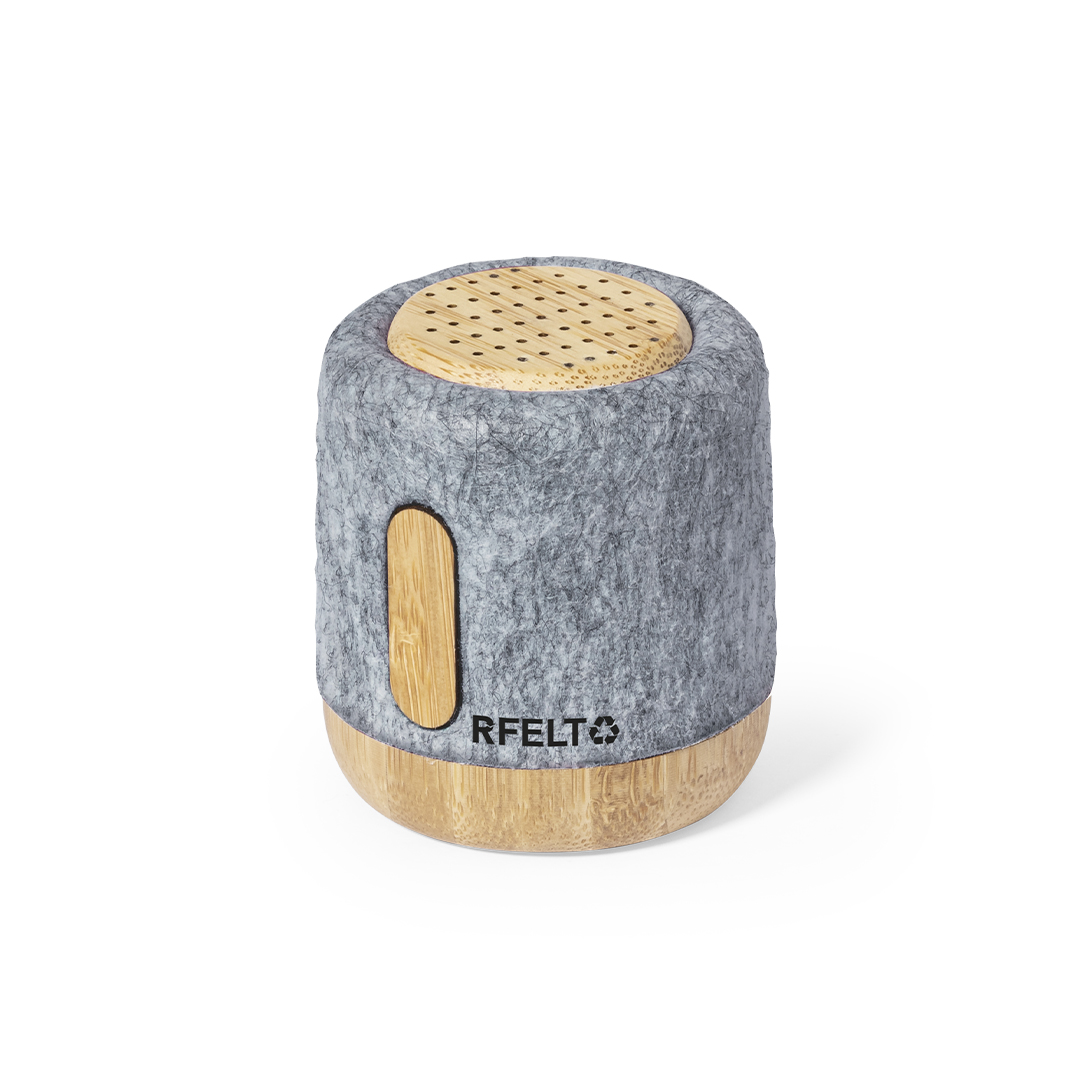 Altavoz Boitok bambú fieltro RPET sostenible - Tecnología - Regalo Promocional Personalizado