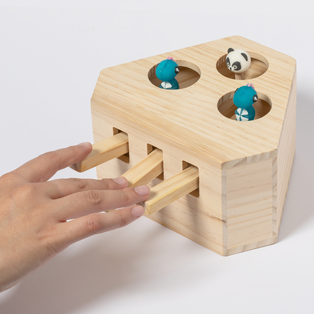 Juego para mascotas personalizado Kesel de madera con 3 figuras interactivas - Mascotas - Regalo Promocional Personalizado - imagen 4
