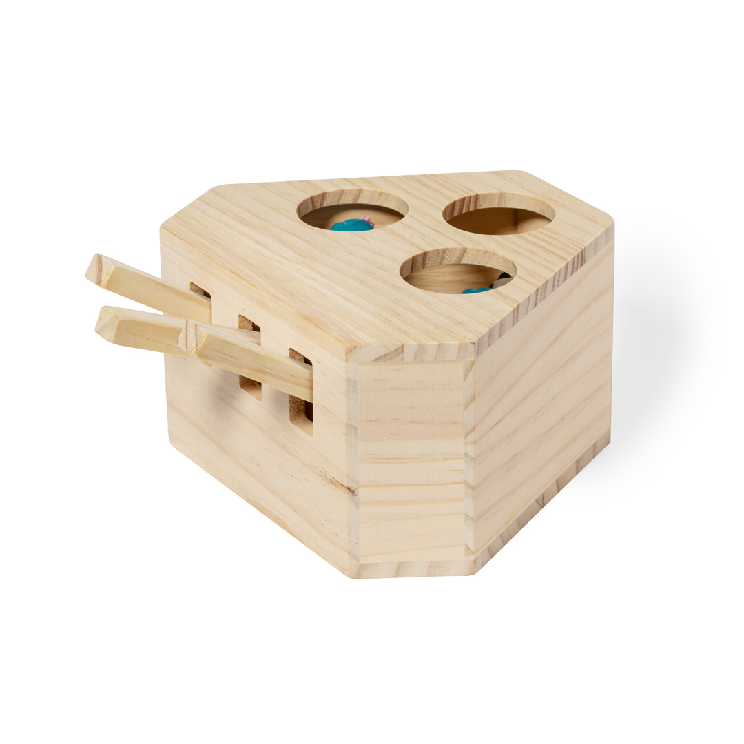 Juego para mascotas personalizado Kesel de madera con 3 figuras interactivas - Mascotas - Regalo Promocional Personalizado - imagen 6
