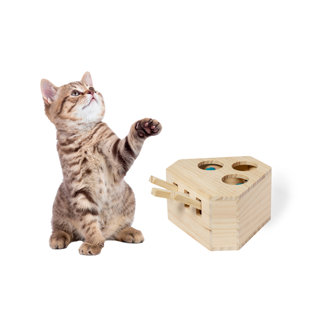Juego para mascotas personalizado Kesel de madera con 3 figuras interactivas - Mascotas - Regalo Promocional Personalizado - imagen 7