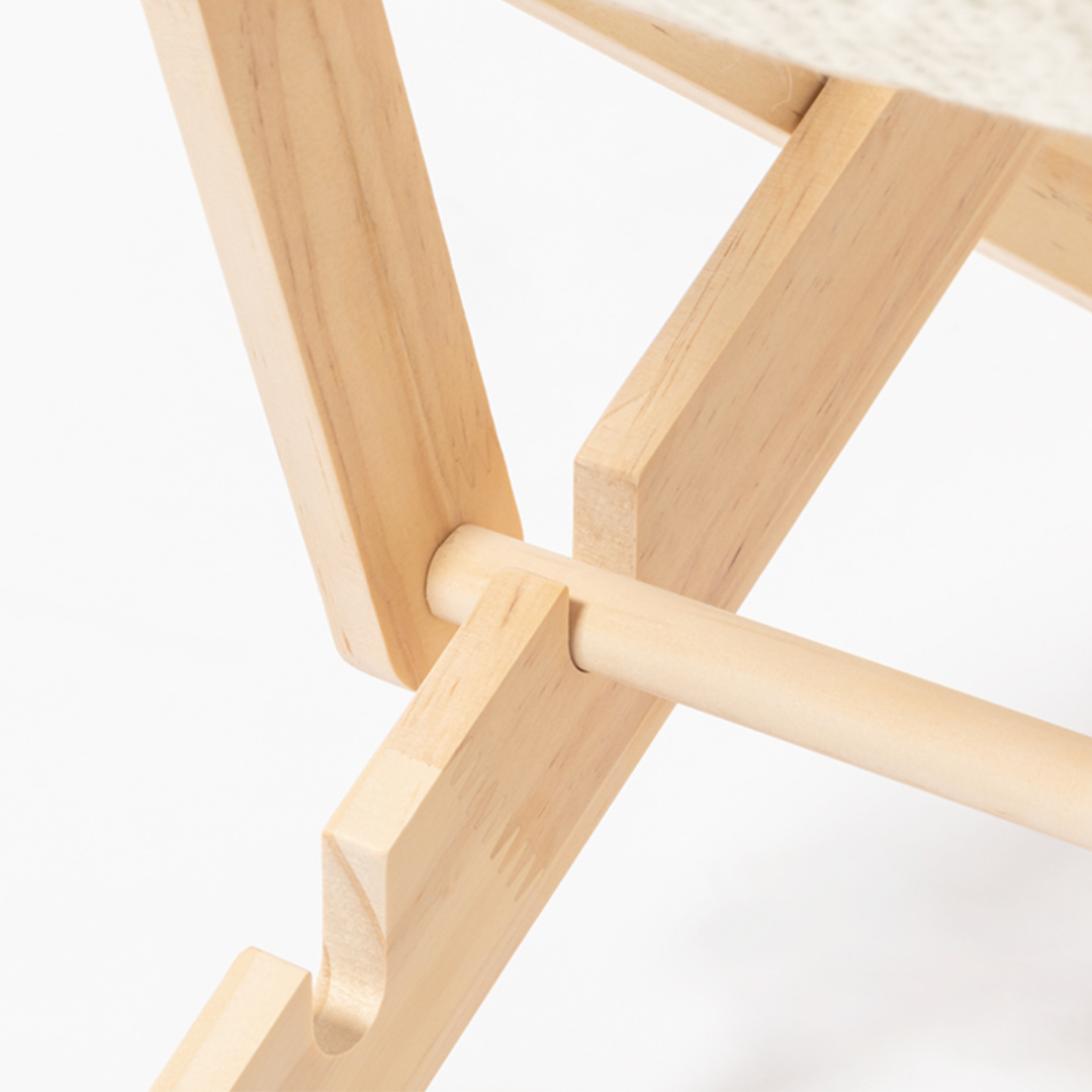 Silla para mascostas personalizada Diny de madera con canvas confortable - Verano - Regalo Promocional Personalizado - imagen 5