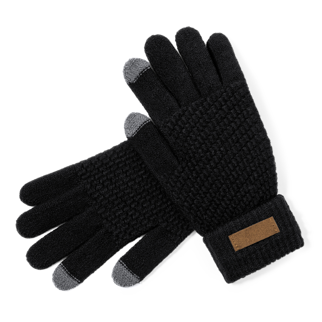 Guante táctil personalizado Demsey de poliéster RPET con función en dos dedos - Ropa y accesorios - Regalo Promocional Personalizado - imagen 3