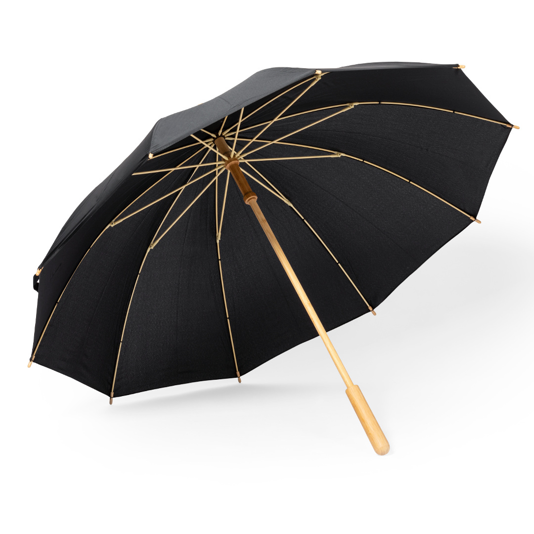 Paraguas grande personalizado Gotley de RPET con bambú - Paraguas personalizados - Regalo Promocional Personalizado - vista alternativa