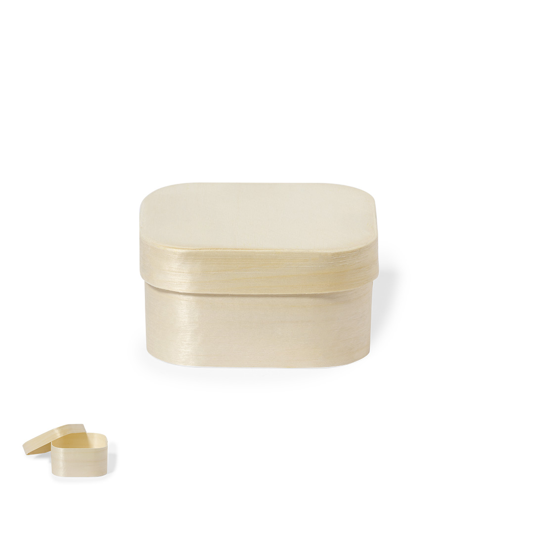 Caja de presentación personalizada Bexer cuadrada de madera natural - Packaging - Cajas - Regalo Promocional Personalizado