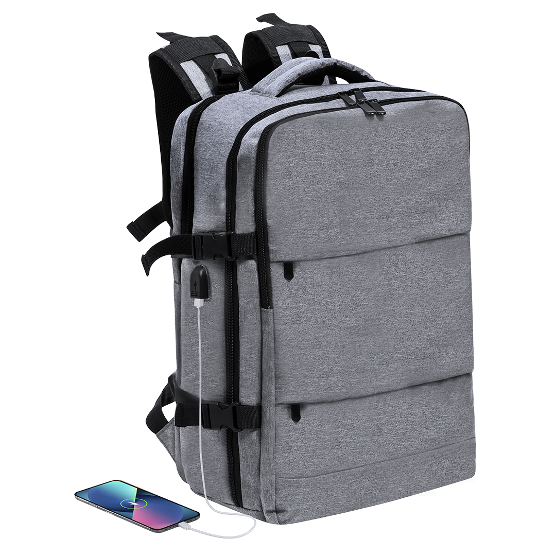 Mochila personalizada Myriax multifunción de RPET 300D con bolsillo antirrobo - Mochilas personalizadas - Regalo Promocional Personalizado - imagen 14